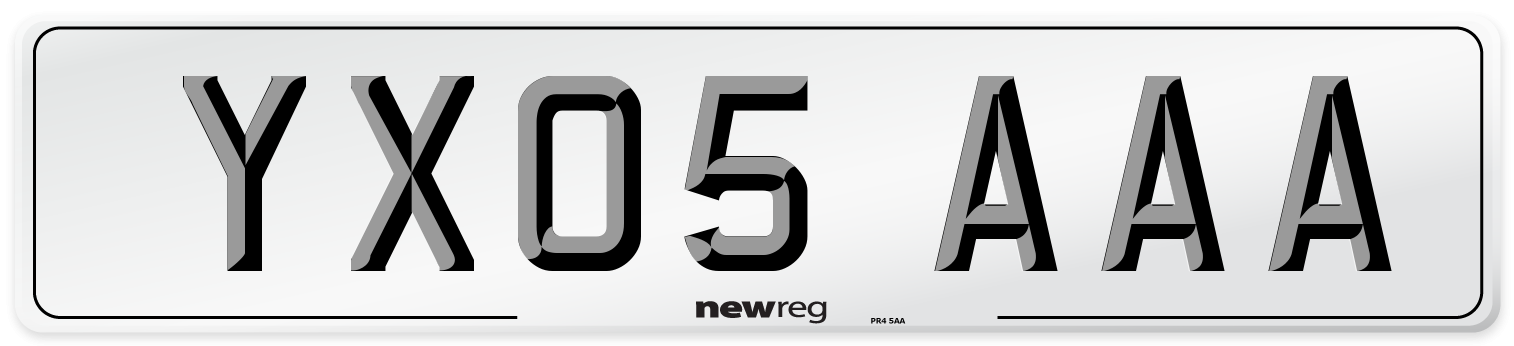 YX05 AAA Number Plate from New Reg